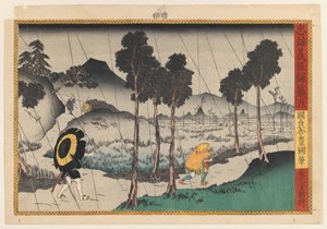 忠臣蔵シリーズのイラスト（カラー木版）